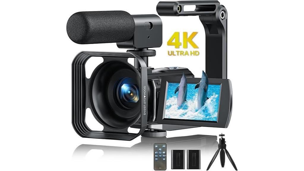 4k vlogging camera touchscreen