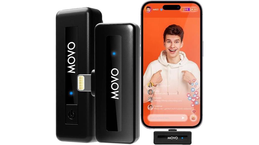 movo wireless iphone microphone