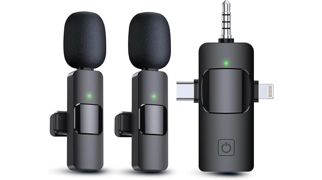 wireless lavalier microphones for devices